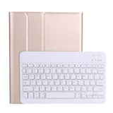  A11b Lambskin Mexture Ultra-SUSE Bàn phím Bàn phím Bluetooth với giá đỡ bút cho iPad Air 5 2022 / Air 4 2020 10.9 & Pro 11 inch 2021/2020/2018 (Vàng hoa hồng) 