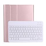  A11b Lambskin Mexture Ultra-SUSE Bàn phím Bàn phím Bluetooth với giá đỡ bút cho iPad Air 5 2022 / Air 4 2020 10.9 & Pro 11 inch 2021/2020/2018 (Vàng hoa hồng) 