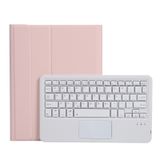  A102B-A Texture Texture Square Keycap Bàn phím Bluetooth Bao da có điều khiển cảm ứng cho iPad Pro 10.5 Inch / 10.2 2021 & 2020 & 2019 / Air 3 (Xanh đậm) 