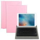  Bàn phím Bluetooth có thể tháo rời đa năng + Bao da có bàn di chuột cho iPad 9-10 inch, Đặc điểm kỹ thuật: Bàn phím màu đen (Hồng) 