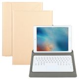  Bàn phím Bluetooth có thể tháo rời đa năng + Bao da có bàn di chuột cho iPad 9-10 inch, Đặc điểm kỹ thuật: Bàn phím trắng (Vàng) 