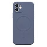  Chất lỏng silicone bảo hiểm đầy đủ vỏ điện thoại magsafe cho iphone 12 (màu xanh) 