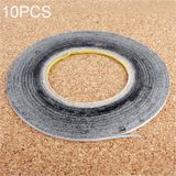  10 PCS 2mm Băng dính hai mặt để sửa chữa bảng điều khiển cảm ứng điện thoại, Chiều dài: 50m (Trắng) 