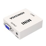  JSM Mini Size HD 1080P Bộ chuyển đổi HDMI sang VGA Audio Video Digital Converter Adapter 