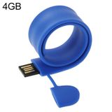  Vòng đeo tay silicon Đĩa flash USB với bộ nhớ 4GB (Hồng) 