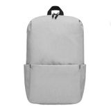  Ba lô học sinh nhỏ đầy màu sắc chống nước 10L nylon (Xám nhạt) 