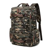  Ba lô máy tính công suất lớn của Travel Canvas (Ngụy trang màu xanh lá cây) 