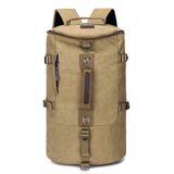  Du lịch ngoài trời Man Canvas Double Shoulder Backpack Schoolbag (Xanh lá cây) 