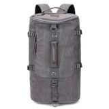  Du lịch ngoài trời Man Canvas Double Shoulder Backpack Schoolbag (Xanh lá cây) 