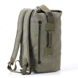  Nâng cấp túi Zipper Túi du lịch ngoài trời Man Canvas Double Shoulder Backpack Học sinh, Đặc điểm kỹ thuật: Màu xanh lá cây lớn 