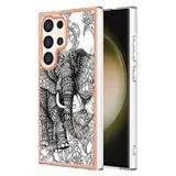  Dành cho Ốp điện thoại IMD hai mặt bằng đá cẩm thạch mạ điện cho Samsung Galaxy S24 Ultra 5G (In da báo) 