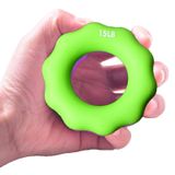  2 chiếc Silicone Finger Marks Thiết bị cầm tay Tập thể dục ngón tay Nhẫn, Đặc điểm kỹ thuật: 15LB (Xanh lục) 