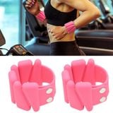  1 Cặp Yoga Thể dục Có thể tháo rời Vòng tay chịu lực Vòng tay thể thao Vòng đeo tay thể thao Vòng đeo tay Silicone, Đặc điểm kỹ thuật: 900g (hồng) 