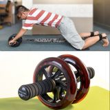 Bánh xe bụng PU Shanlian bánh xe hai bánh câm tập thể dục con lăn thể dục với miếng đệm quỳ (bánh xe lớn (màu đen trong suốt)) 