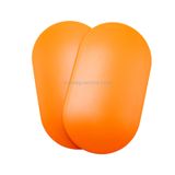  1 đôi Thảm trượt hình bầu dục cho thể dục / Yoga, Kích thước: 23 x 15cm (Đỏ) 