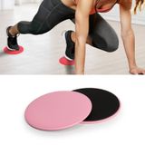  2 paris pilates yoga tấm trượt tại nhà thể thao abs cocked mông fitness feet tấm trượt (màu hồng) 