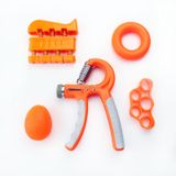  Thiết bị tay cầm đếm 5 trong 1 Thiết bị tay cầm điều chỉnh thể dục Bộ huấn luyện viên ngón tay (Xanh lá cây) 