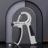  Máy tập thể dục Máy tập sức bền cánh tay Máy kéo tay nắm ngón tay Máy tập sức bền Nắp cao su-Xám 