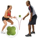  Bóng phản ứng lục giác Quả bóng luyện nhanh nhẹn và nhanh nhẹn, luyện phối hợp tay và mắt (Đỏ) 