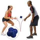  Bóng phản ứng lục giác Quả bóng luyện nhanh nhẹn và nhanh nhẹn, luyện phối hợp tay và mắt (Đỏ) 