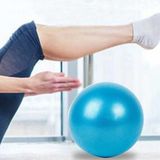  3 PCS Mini Yoga Pilates Ball chống nổ PVC Ball Balanced Fitness Fitness Practice Training with Straw, Diameter: 25cm (Blue) 