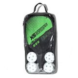  Bộ 2 vợt mái chèo đỉnh cao & 4 quả bóng ném có túi đựng Thiết bị thể thao ngoài trời trong nhà (Màu vàng) 