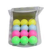  REGAIL 12 cái/hộp Quả bóng bàn bằng nhựa nhiều màu sắc (Đỏ + Vàng + Xanh lam + Xanh lục) 