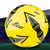  Bóng đá trận đấu có thể đeo được bằng da PU 19cm (Đen + Trắng) 