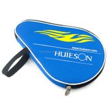  HUIESON HS-PT-H02 Vợt bóng bàn đơn có dây kéo bằng vải Oxford có túi đựng bóng, Kích thước: 30x20.5cm (Đen) 