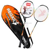  Vợt cầu lông bền REGAIL 8019 2 PCS Carbon cho người mới bắt đầu (Xanh lá cây) 