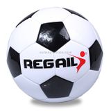  REGAIL Số 4 Bóng đá khâu bằng máy chống cháy nổ dành cho đào tạo thanh thiếu niên (Đen) 