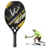 Vợt tennis bãi biển bằng sợi carbon CAMEWIN 3K Mái chèo tennis mềm EVA (Sóng mặt trời xanh hồng) 