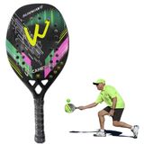  Vợt tennis bãi biển bằng sợi carbon CAMEWIN 3K Mái chèo tennis mềm EVA (Sóng mặt trời xanh hồng) 