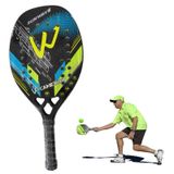  Vợt tennis bãi biển bằng sợi carbon CAMEWIN 3K Mái chèo tennis mềm EVA (Sóng mặt trời xanh hồng) 