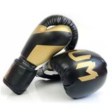  NW-036 Găng tay đấm bốc dành cho người lớn Găng tay huấn luyện chuyên nghiệp Găng tay chiến đấu Găng tay chiến đấu Muay Thái, Cỡ: 6oz (Đen) 