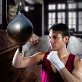  Boxing Speed ​​Ball Fitness Vent Ball Người lớn Treo Túi đấm Miễn phí (Hình quả lê Đen & Trắng) 