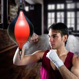 Boxing Speed ​​Ball Fitness Vent Ball Người lớn Treo Túi đấm Miễn phí (Hình quả lê Đen & Trắng) 