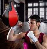  Boxing Speed ​​Ball Fitness Vent Ball Người lớn Treo Túi đấm Miễn phí (Hình quả lê Đen & Trắng) 