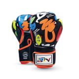  BN BN-TY1915 6OZ Graffiti Găng tay đấm bốc dành cho trẻ em Găng tay đấm bốc Sanda (Trắng) 
