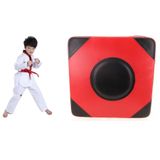  Da giả hai màu Da vuông Đào tạo đấm bốc Tắm mục tiêu, Đặc điểm kỹ thuật: 40x40x10 (Dán ma thuật) (Đỏ Đen) 
