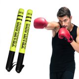  1 Cặp Xuanlong PU Boxing Stick Target Sanda Stick Taekwondo Thiết bị đào tạo tốc độ Fighting Target, Chiều dài: 57 cm (Màu xanh huỳnh quang) 