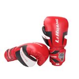  Găng tay đấm bốc thể hình LIHUANG S1 Găng tay tập luyện Sanda dành cho người lớn, Kích thước: 10oz (Đen) 