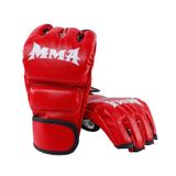  BH0086 1 Cặp Găng tay nửa ngón tay đấm bốc Găng tay đấm bốc dành cho người lớn (chân hổ xanh) 