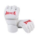  BH0086 1 Cặp Găng tay nửa ngón tay đấm bốc Găng tay đấm bốc dành cho người lớn (chân hổ xanh) 