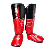  MTB SJ-004A Freestyle Grappling Thai Boxing Training Training Legards Bảo vệ mắt cá chân Dụng cụ bảo hộ thể thao, Kích thước: L (Đỏ) 