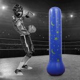  Mô hình Mặt trăng và các ngôi sao Trẻ em Bơm hơi Tumbler Cột đấm bốc thẳng đứng Túi đấm túi cát, Chiều cao: 1,6m 