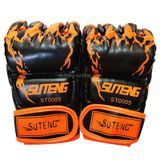  Găng tay đấm bốc nửa ngón tay SUTENG dành cho người lớn (Màu cam) 