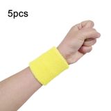  10 cái 8x8cm Phụ nữ Đàn ông Màu trơn Cotton Sport Sweatband Brace Wraps Guards (Màu đỏ) 