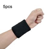  10 cái 8x8cm Phụ nữ Đàn ông Màu trơn Cotton Sport Sweatband Brace Wraps Guards (Màu đỏ) 