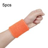  10 cái 8x8cm Phụ nữ Đàn ông Màu trơn Cotton Sport Sweatband Brace Wraps Guards (Màu đỏ) 